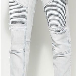 Ninth Hall Decoy Moto Light Aged Destructed Jeans